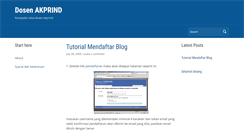 Desktop Screenshot of dosen.akprind.ac.id
