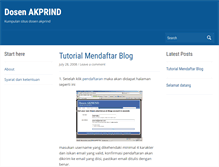 Tablet Screenshot of dosen.akprind.ac.id